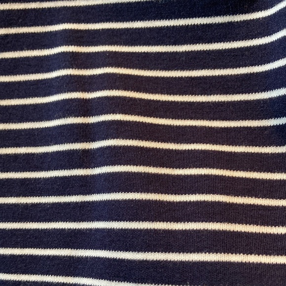 Banana Republic ruffle sleeve top. Women’s size small. Navy & white striped. - Picture 4 of 4